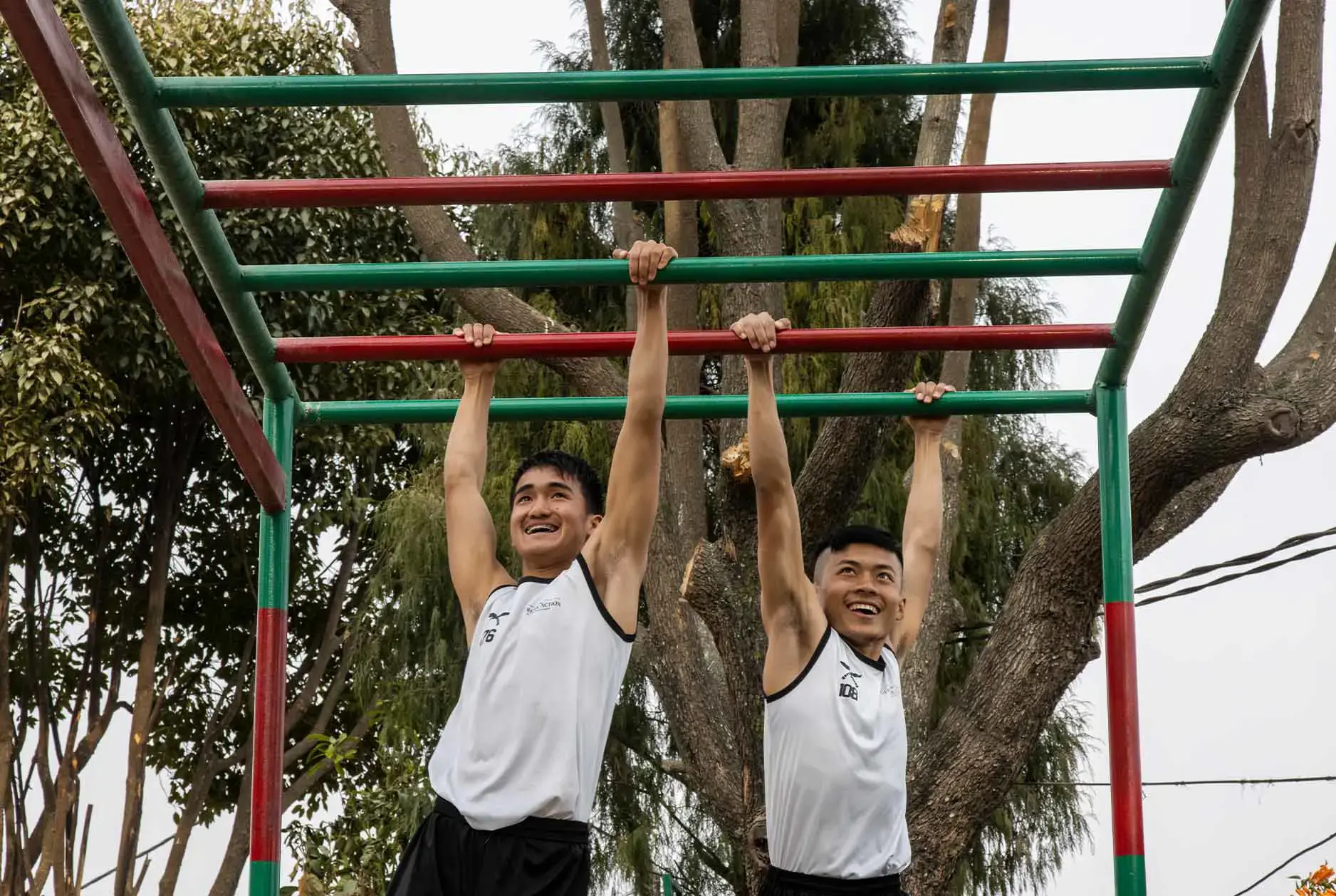 Happy Students during training Jungle Gym